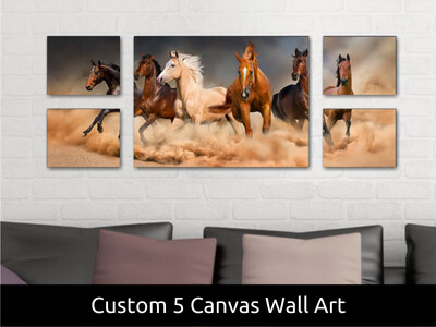 Canvas Wall Art | Covers Five Canvases