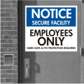 Industrial Metal Door Magnet Sign
