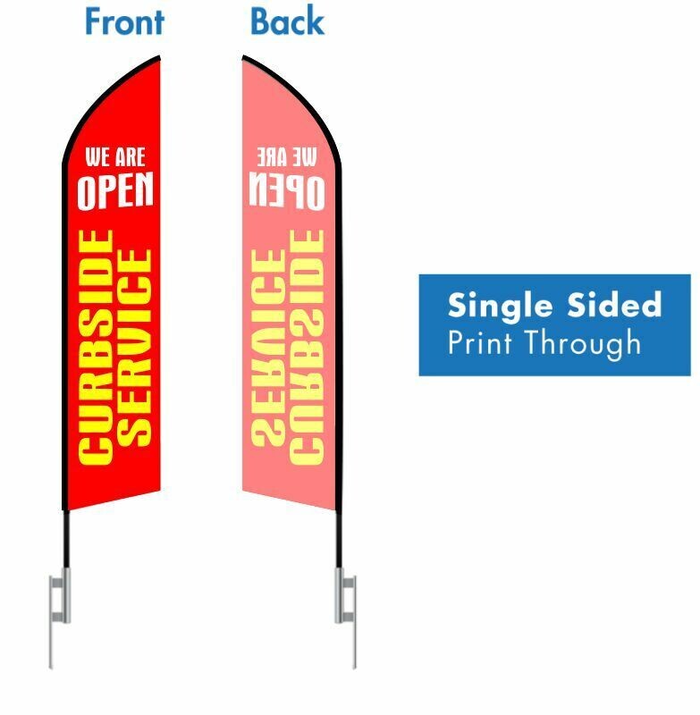 16 Foot Tall Feather Flag