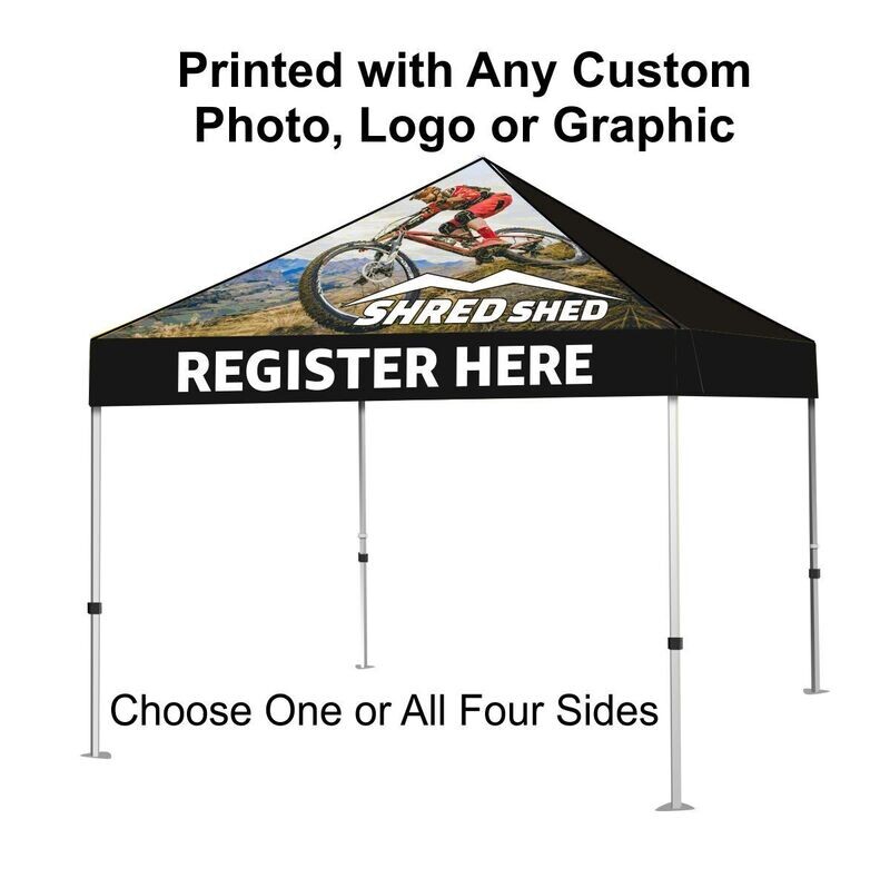 Trade Show Event Canopy Tent with Frame Custom Printed