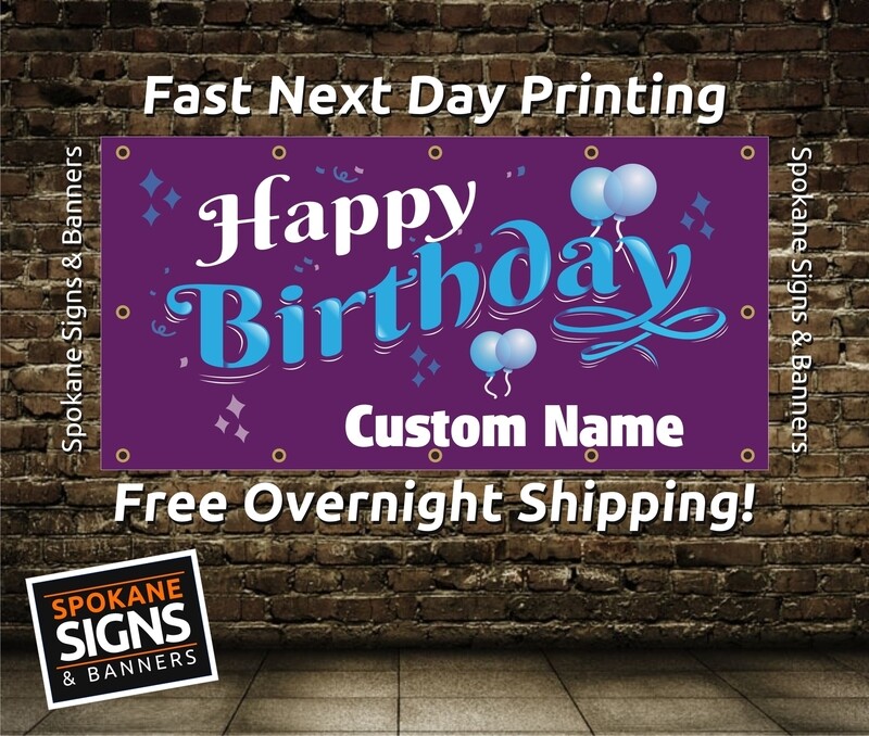 Customize Your Birthday Banner -Get it in your hands in 2 Days