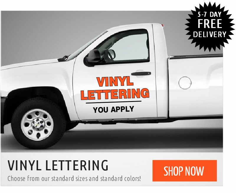 Vinyl Lettering for Cars, Trucks, Semi, Van, Trailer or Boat (you apply)