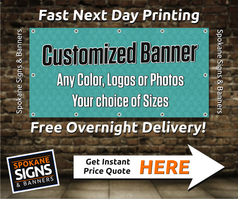 Custom Vinyl Banner with Fast Next Day Printing - Free Overnight Delivery