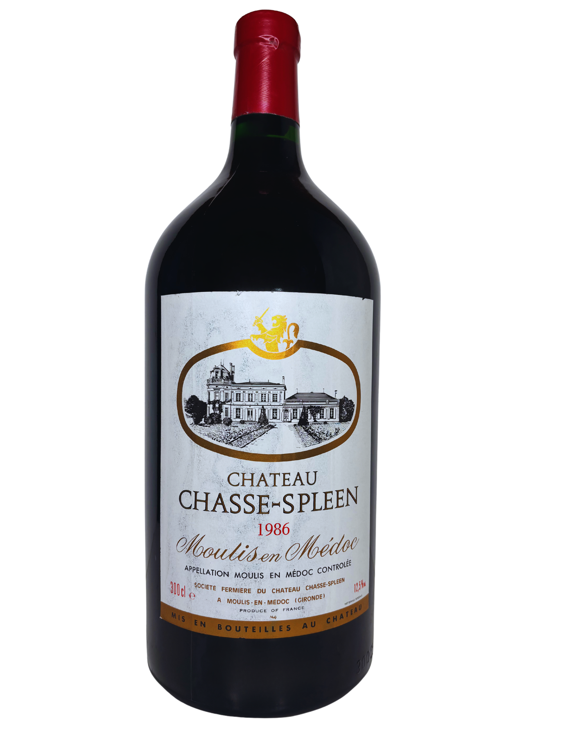 CHATEAU CHASSE SPLEEN MOULIS 1986 DOUBLE MAGNUM 3 LITER