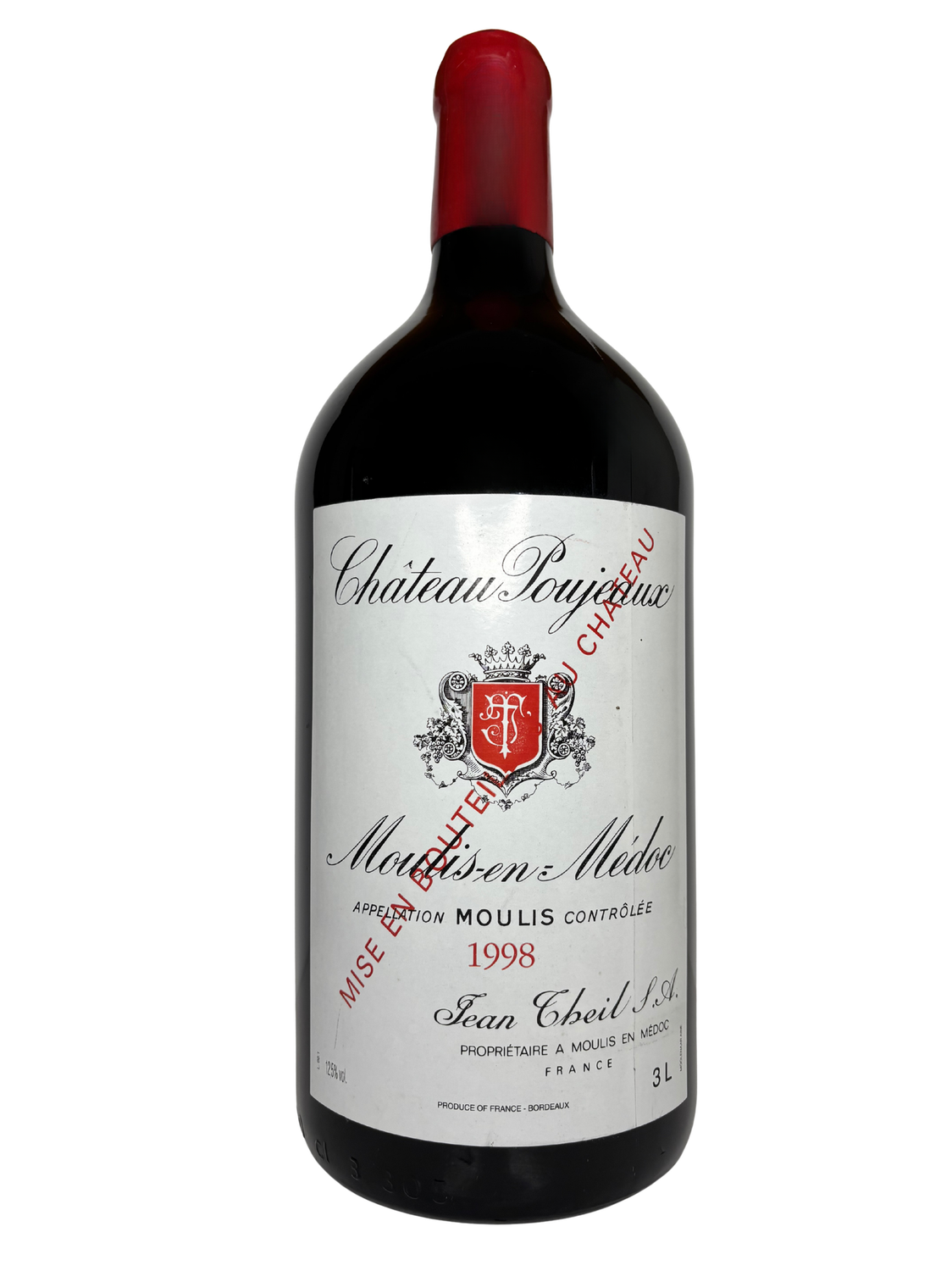 CHATEAU POUJEAUX 1998 DOUBLE MAGNUM 3 LITER