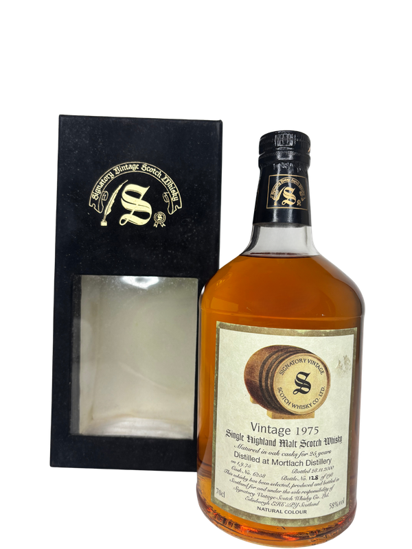 Signatory Vintage Mortlach 25 YO Single Malt Scotch Whisky, 1975
