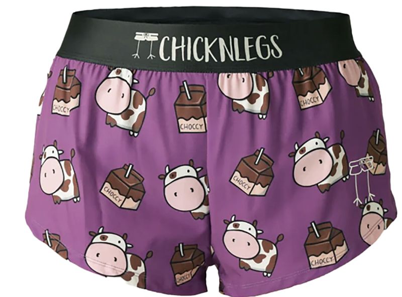 Women&#39;s Choccy Cows 4&quot; Split Shorts - XS