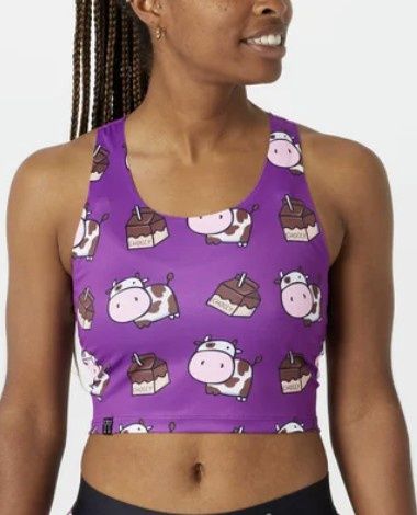 Women&#39;s Choccy Cows PWR Crop Top - S