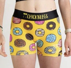 Women's Salty Donuts 3" Compression Shorts - L