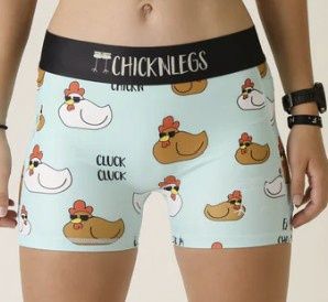 Women's Swaggy Chickns 3" Compression Shorts - L