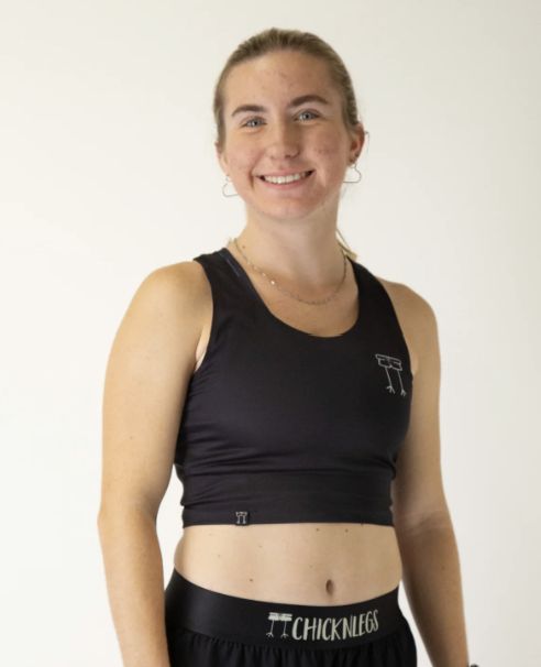 Women's Black PWR Crop Top - M