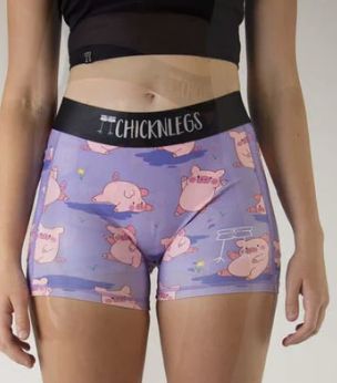 Women's Piggies 3" Compression Shorts - L