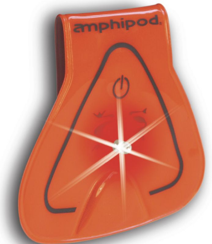 Vizlet Flash Mini™ Wearable LED Reflectors (2-pack) - Orange Triangles