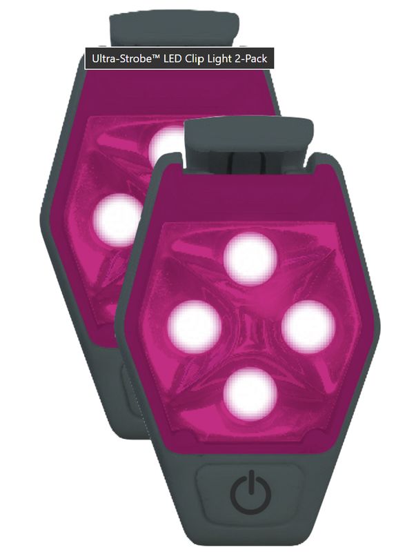 Ultra-Strobe™ LED Clip Lights - Pink 2-pack