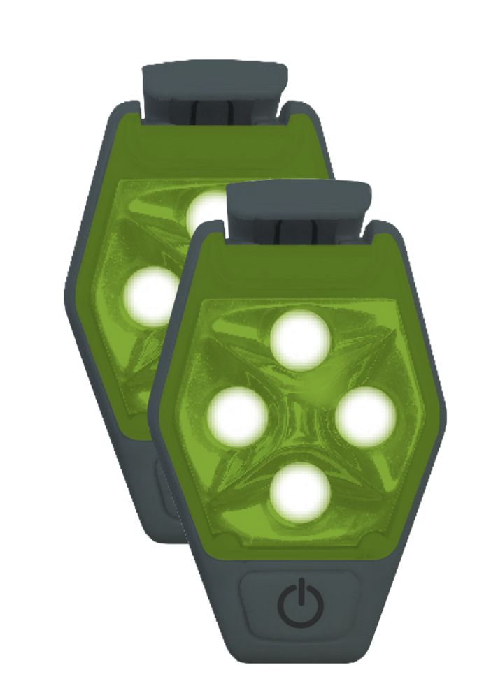 Ultra-Strobe™ LED Clip Lights - Green 2-pack