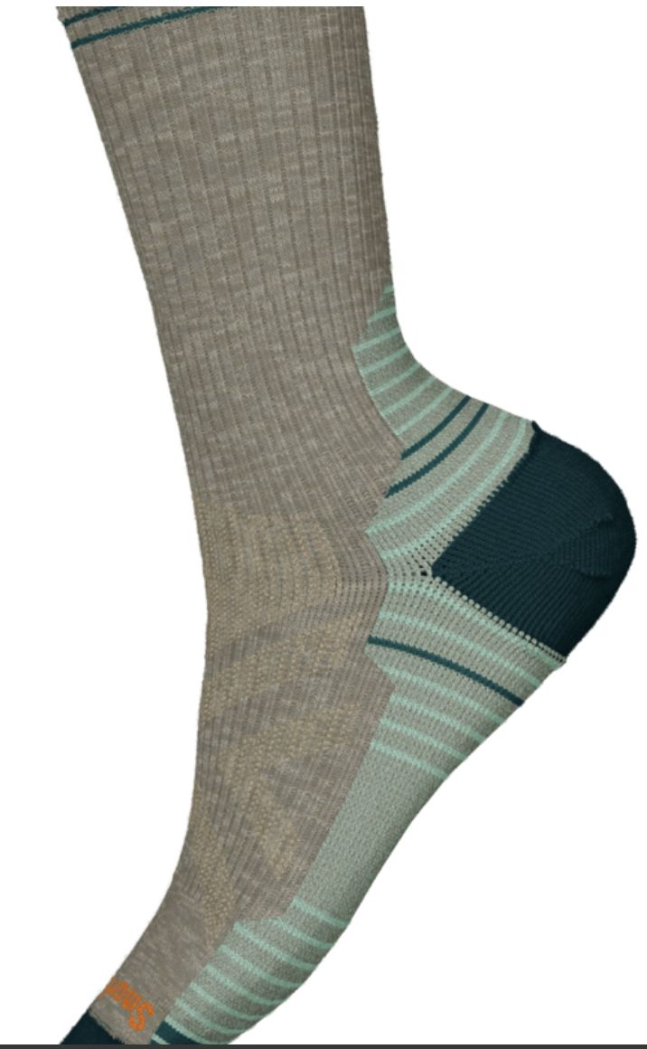 Women&#39;s Hike Full Cushion Crew Socks, Colour: FOSSIL, Size: M
