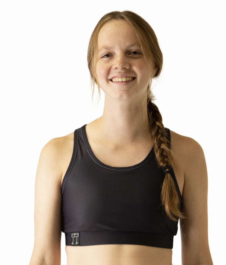 Women's Black OG Sports Bra, Colour: Black, Size: S