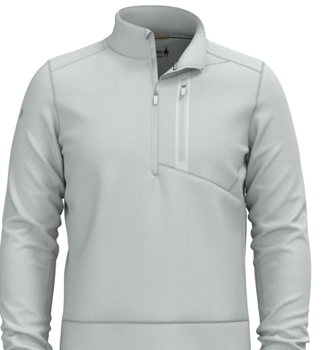 Men's Active Fleece Wind 1/2 Zip, Colour: STORM GRAY, Size: M
