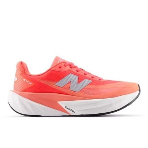 New Balance Women's FuelCell Rebel v5, Colour: urgent red/white/silver metallic, Size: 8