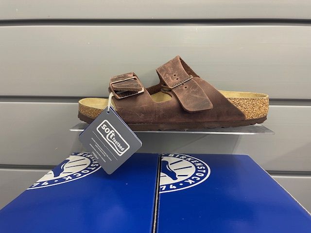 Birkenstock Arizona Birkibuc (Soft Footbed) Slide  Sandals