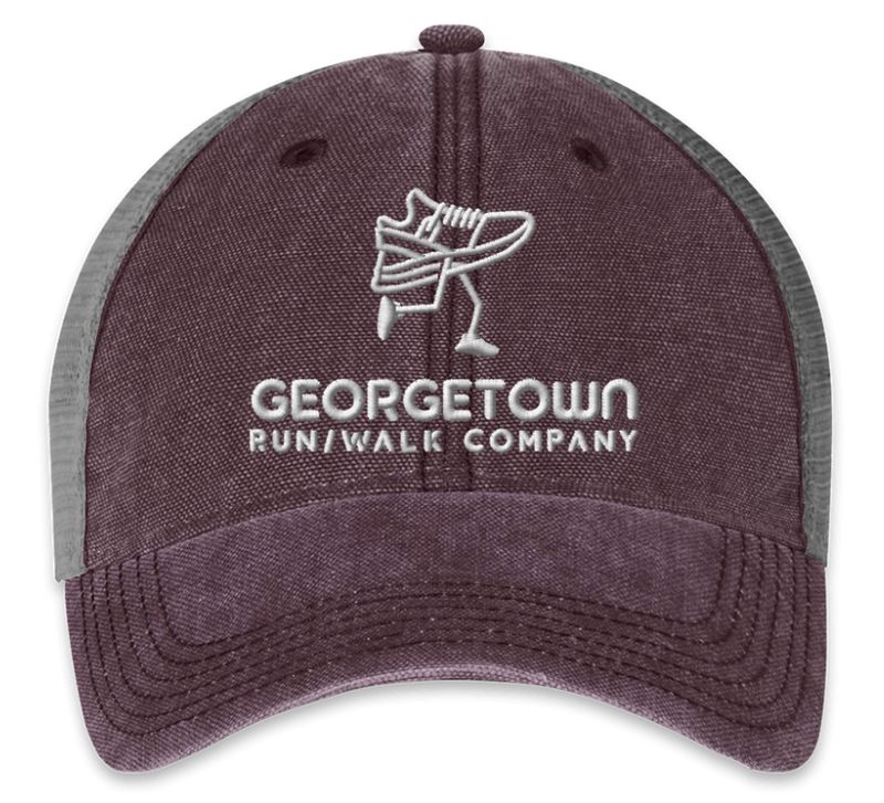 GRWC Embroidered Burgundy / Gray Truckers Hat