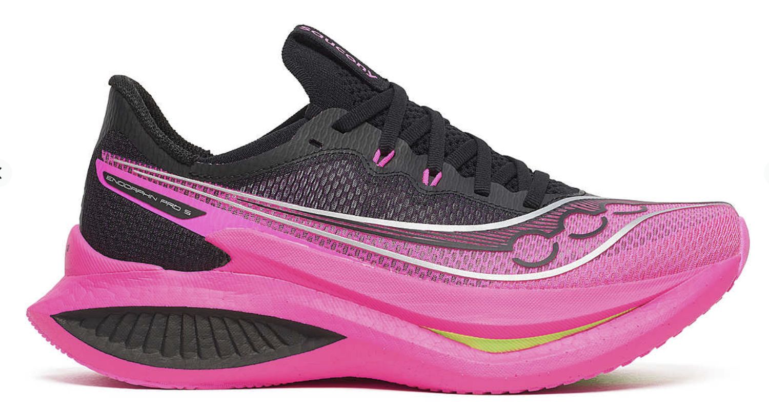 Saucony Women's Endorphin Pro 5, Colour: Black/Shock, Size: 11