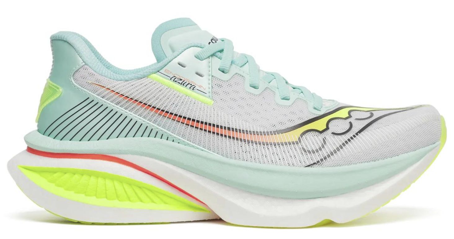 Saucony Women's Endorphin Azura, Colour: White | Splash, Size: 9
