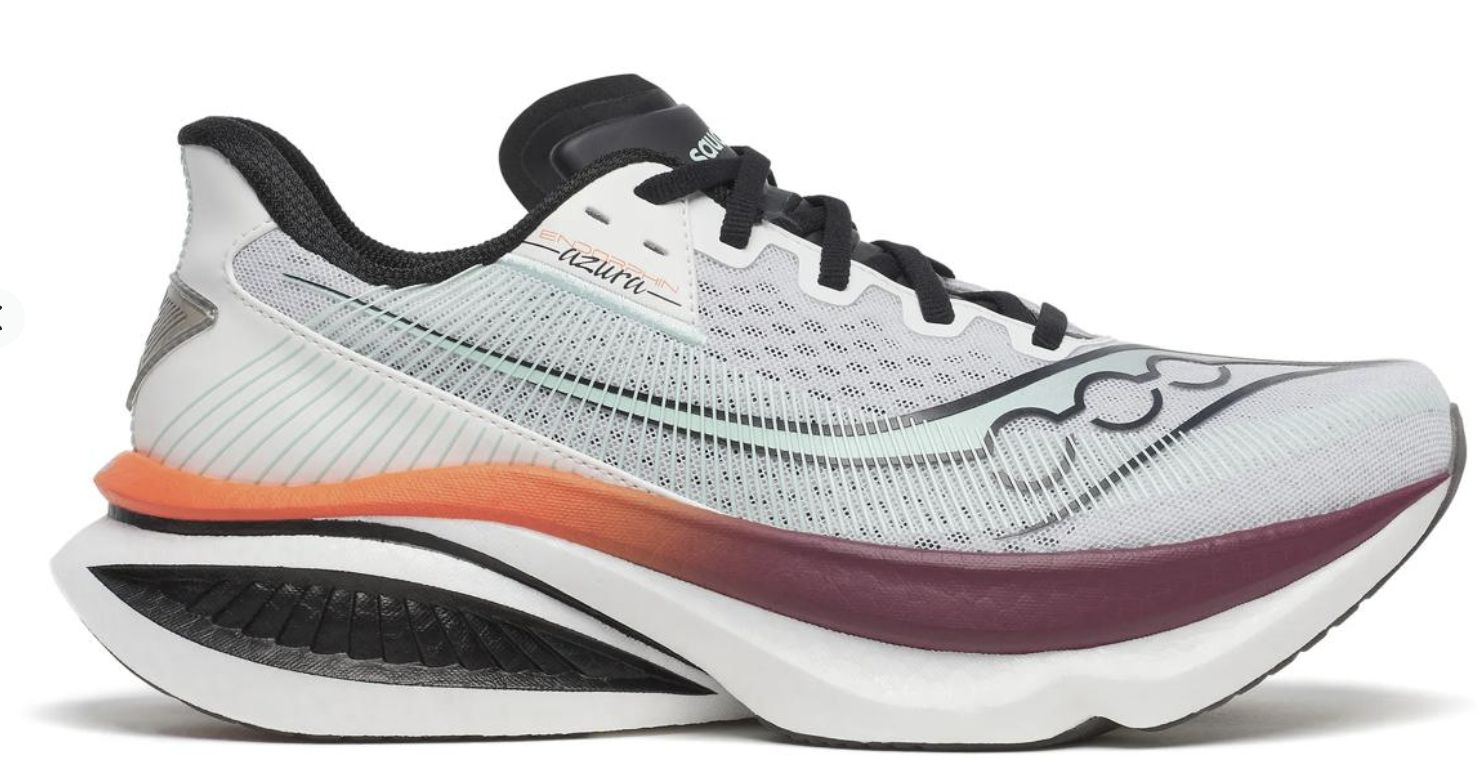 Saucony Men's Endorphin Azura, Colour: White | Crimson, Size: 11
