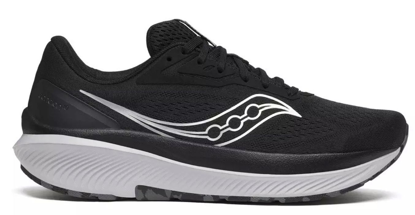 Saucony Men's Echelon 10, Colour: Black/Silver, Size: 9