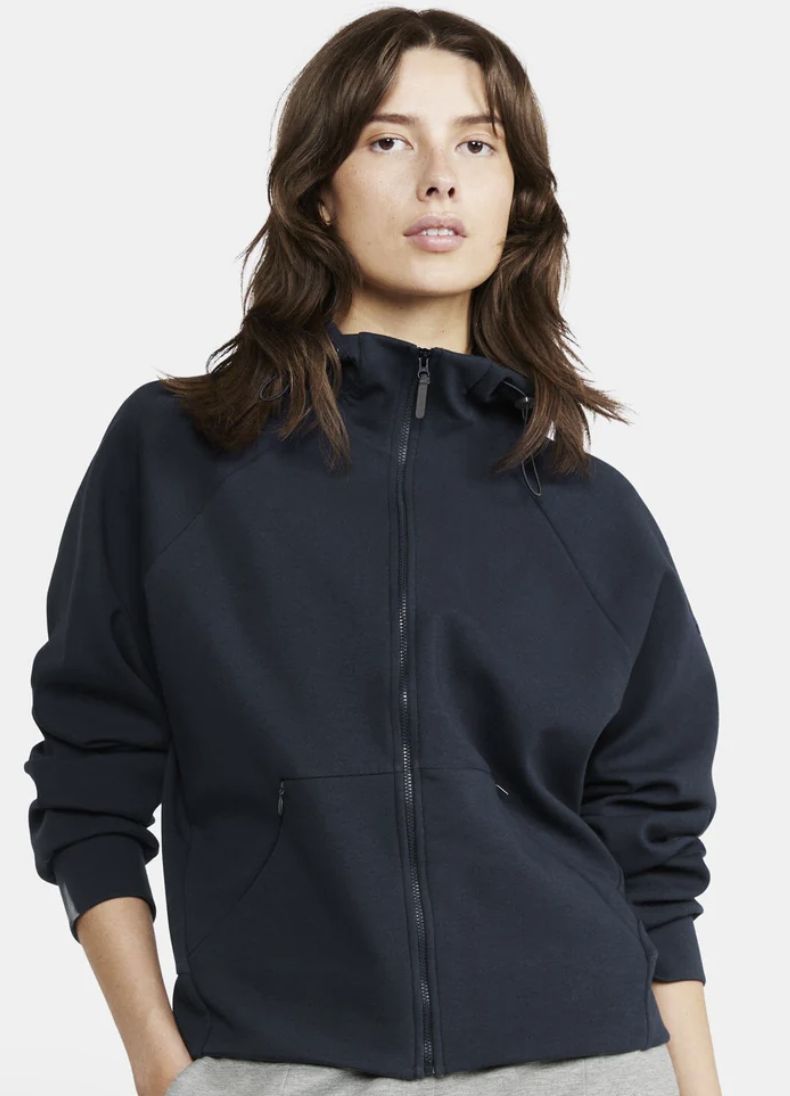 Craft Women's ADV Join Full-Zip Hoodie, Colour: BLAZE, Size: S