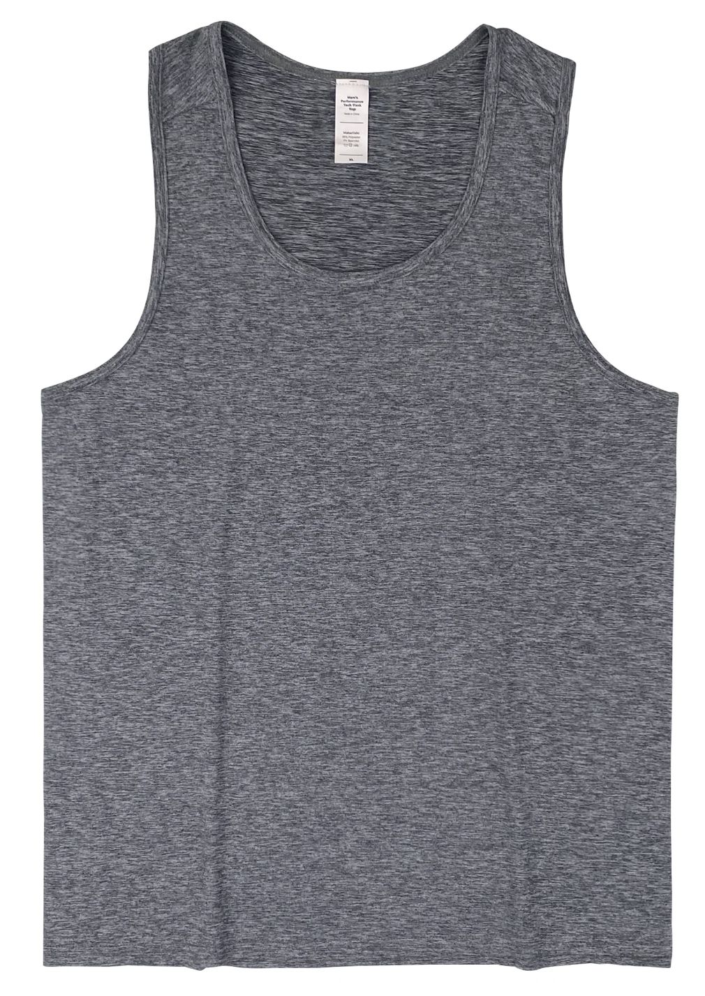 GRWC Men's Performance Tech Tank Top, Colour: Heather Gray, Size: S