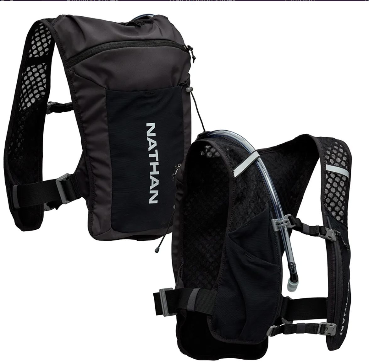 Nathan Quick Start 3.0 4L Hydration Vest, Colour: Black/Reflective Silver