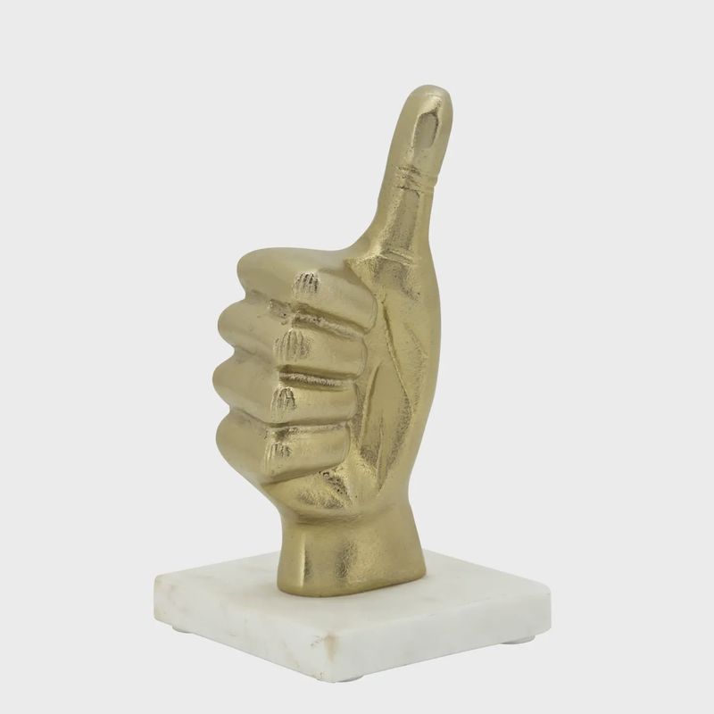 8" Metal Thumbs Up | Gold