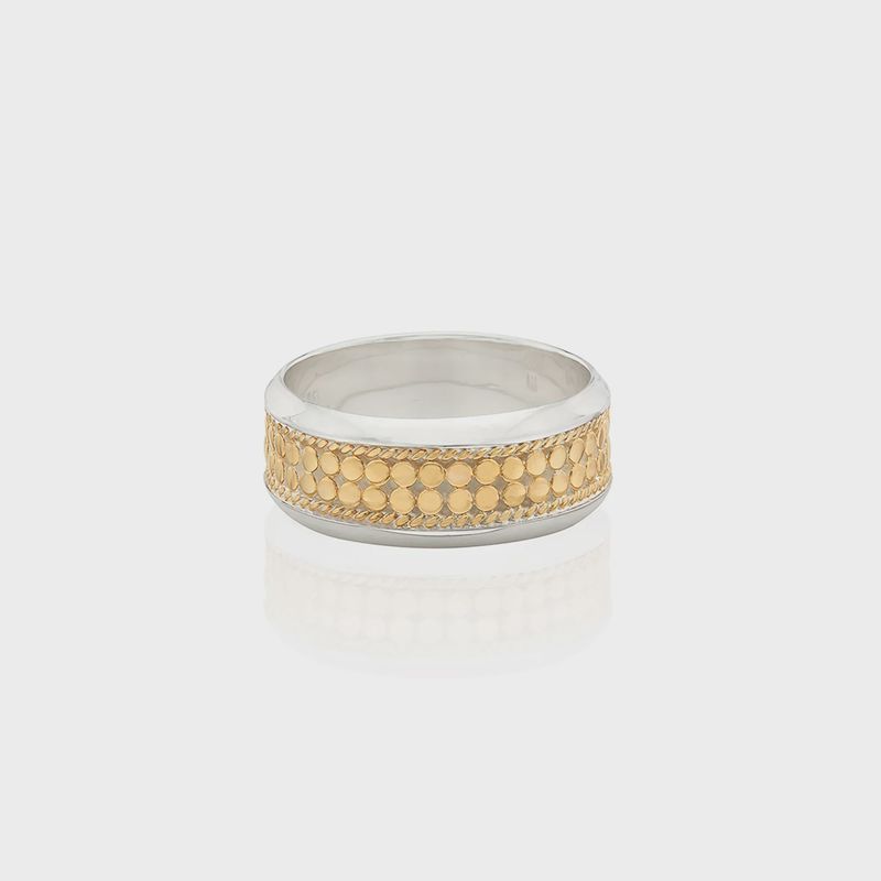Anna Beck Classic Wide Stacking Ring  Gold/Silver