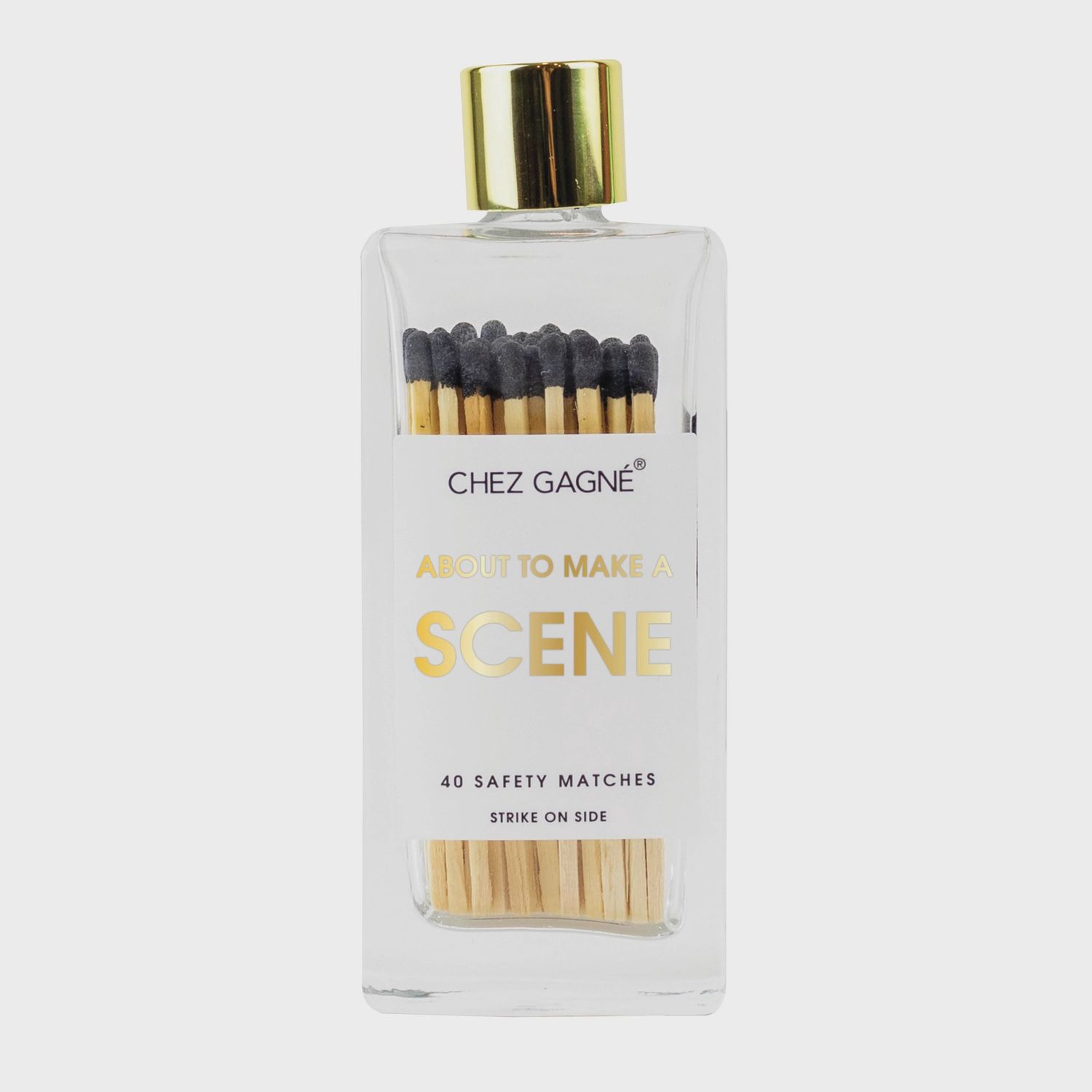 About To Make A Scene | Glass Bottle Matches