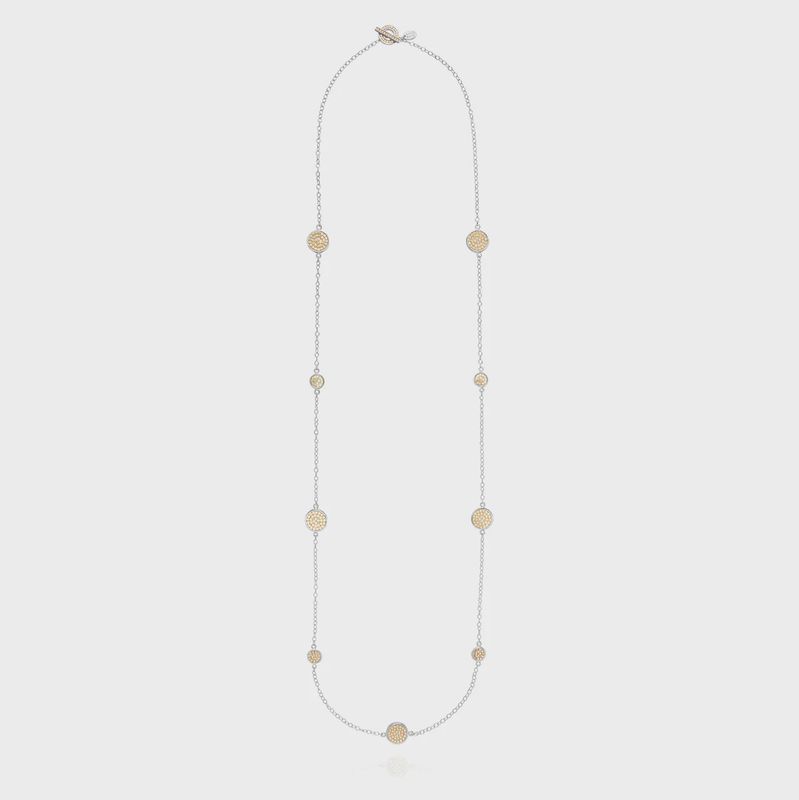 Anna Beck Classic Long Disc Station Necklace