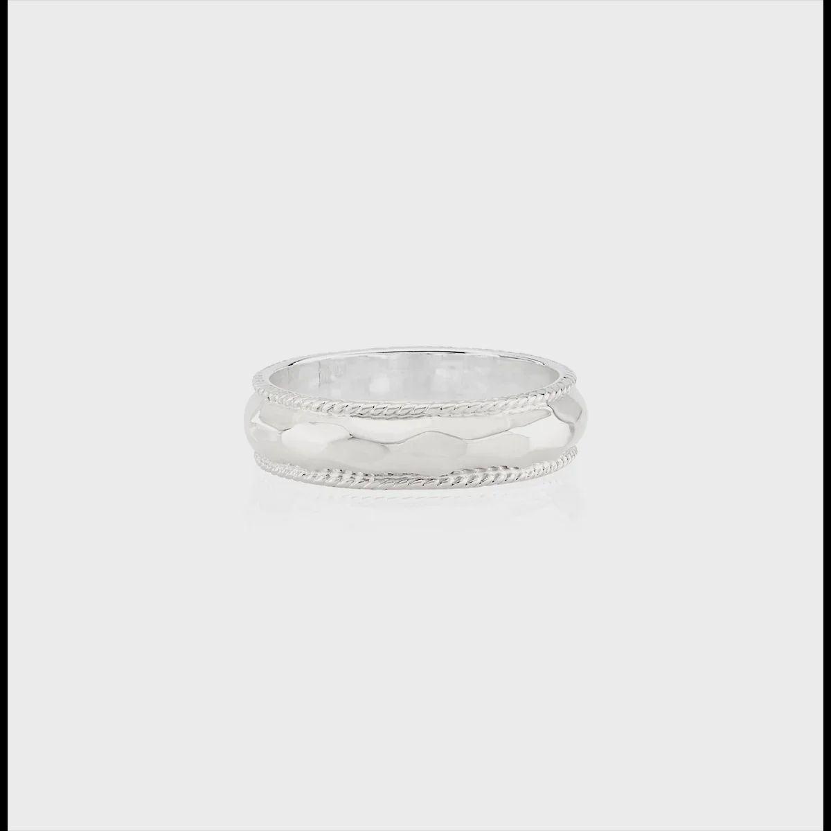 Anna Beck Hammered Silver Stackable Ring