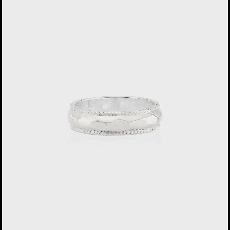 Anna Beck Hammered Silver Stackable Ring