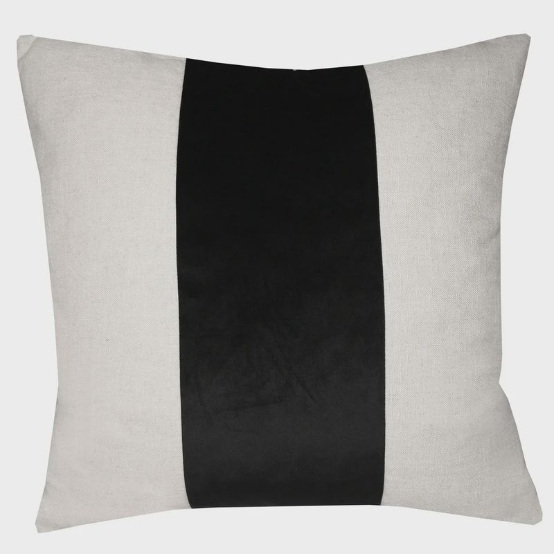 Black Stripe Accent Pillow | 24&quot;x24&quot;