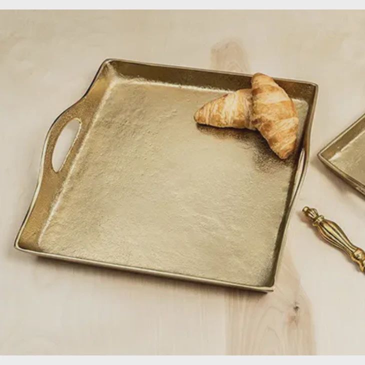 Gold Tray With Handles