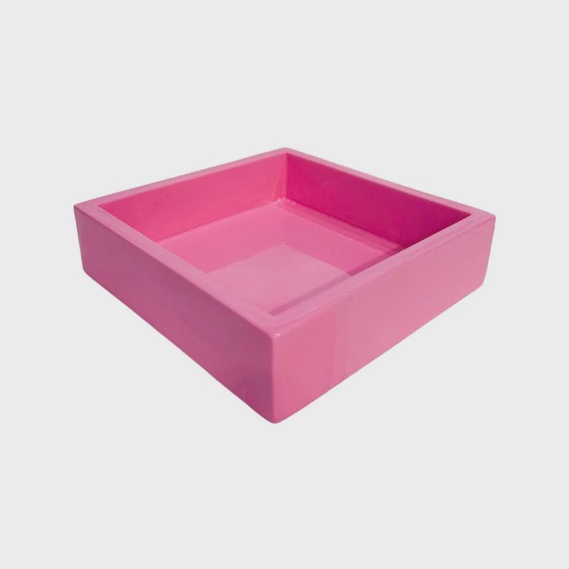 Hot Pink Bamboo Cocktail Napkin Holder