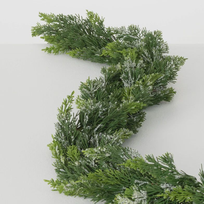 5&#39; Frosted Cedar Garland