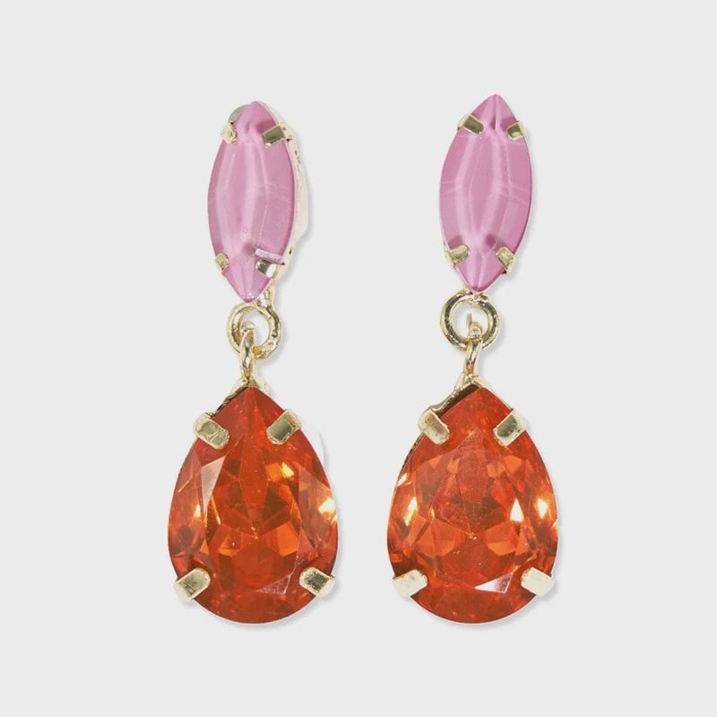 Lizzie Two Color Dangle Earrings