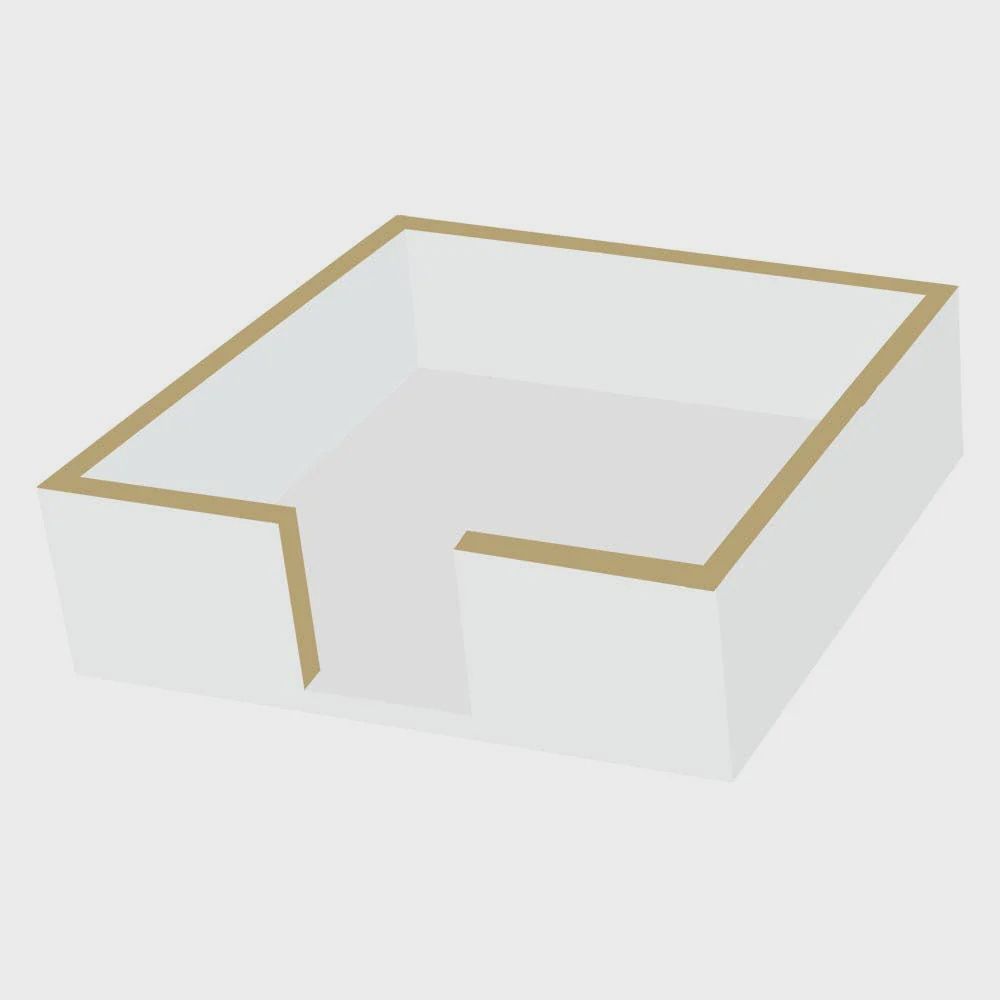 Napkin Caddy Wood | White