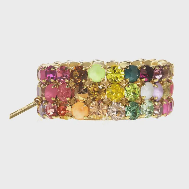 Olivia 3 Strand Rainbow Ombre Bracelet