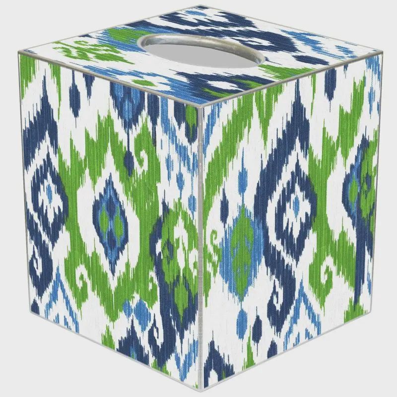 Seaside Ikat Tissue Box Cover