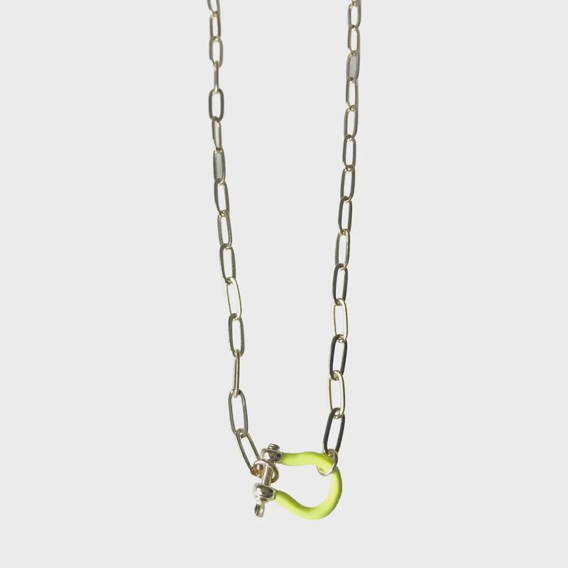 Neon Yellow Choker Necklace