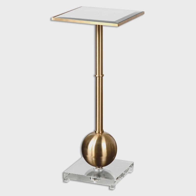 Laton Drink Table, Gold