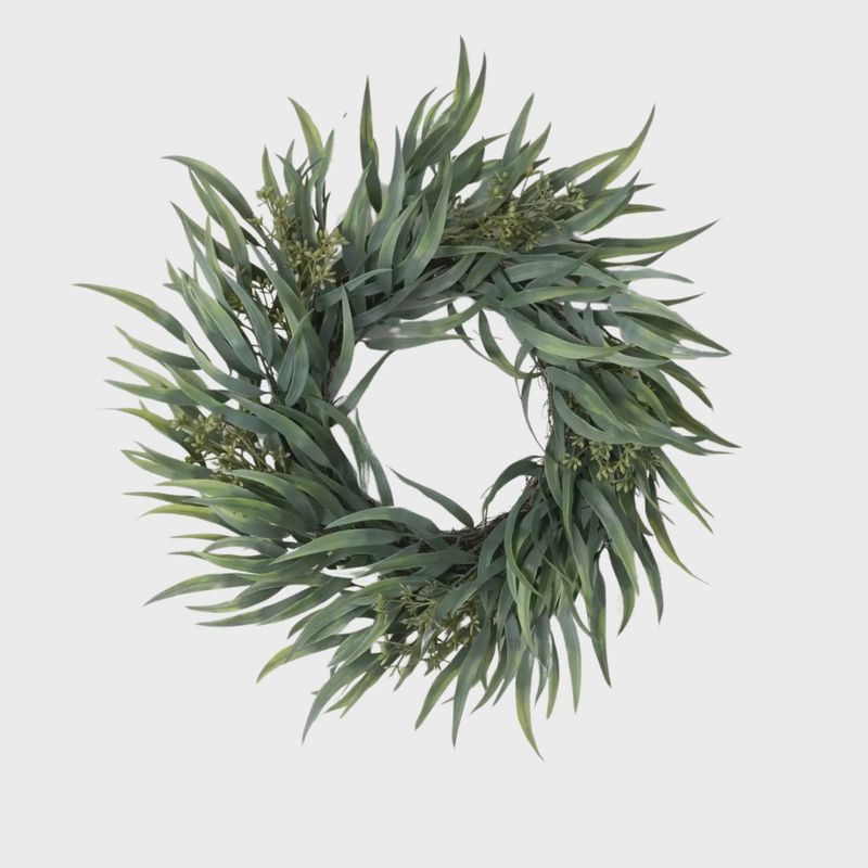 Seeded Spike Eucalyptus Wreath