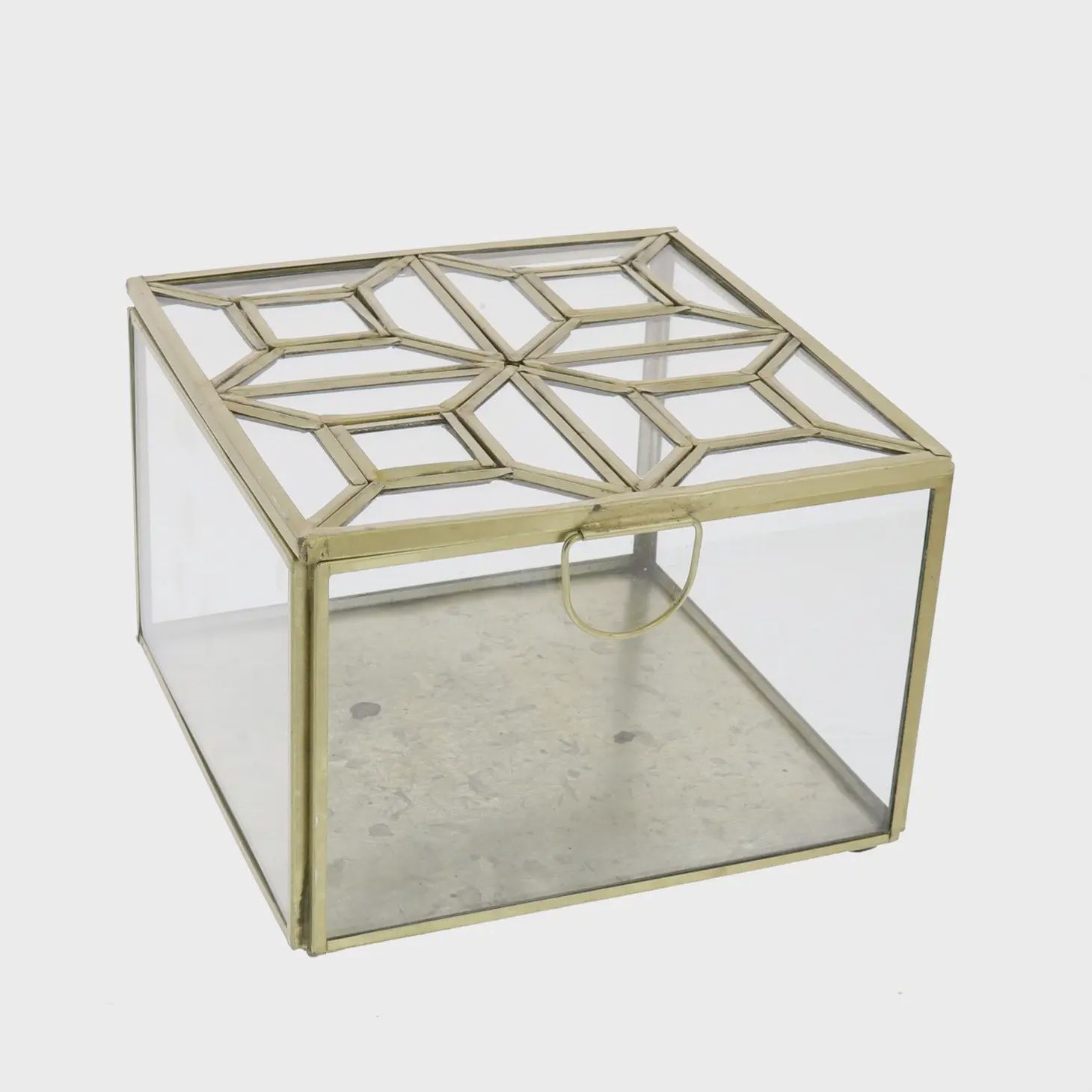 Monroe Leaded Top Box | Square | Brass